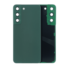 Back Cover Glass With Camera Lens Compatible For Samsung Galaxy S22 5G (No Logo) (Aftermarket Plus) (Green)