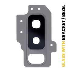 Back Camera Lens With Bracket / Bezel Compatible For Samsung Galaxy S9 Plus  (Titanium Gray)