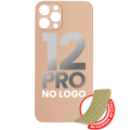 Back Glass With 3M Adhesive Compatible For iPhone 12 Pro (No Logo / Large Camera Hole) (Gold)