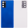 Back cover Glass With Camera Lens Compatible For Samsung Galaxy Note 20 5G (No Logo) (Aftermarket Plus) (Mystic Blue)