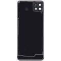 Back cover Glass With Camera Lens Compatible For Samsung Galaxy A22 5G (A226 / 2021) (Aftermarket Plus) (Black)