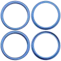 Back Camera Bezel Ring Only Compatible For iPhone 16 / 16 Plus (Ultramarine) (2 Piece Set)