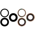Back Camera Lens (Glass Only) With Adhesive Compatible For iPhone 16 Pro / 16 Pro Max (3 Piece Set) (Real Sapphire) (Premium)