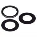 Back Camera Lens (Glass Only) With Adhesive Compatible For iPhone 16 Pro / 16 Pro Max (3 Piece Set) (Real Sapphire) (Premium)