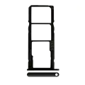 Dual Sim Card Tray Compatible For Motorola Moto G7 Power (XT1955 / 2019) (International Version) (Ceramic Black)