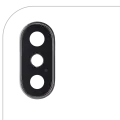 Back Camera Lens With Bracket & Bezel Compatible For iPhone X (Silver)