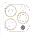 Back Camera Bezel Ring Only Compatible For iPhone 13 Pro / 13 Pro Max (Gold) (3 Piece Set)